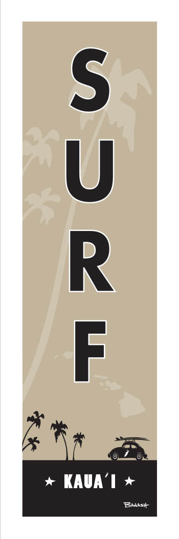 HAWAII ~ SURF KAUAI ~ 8x24