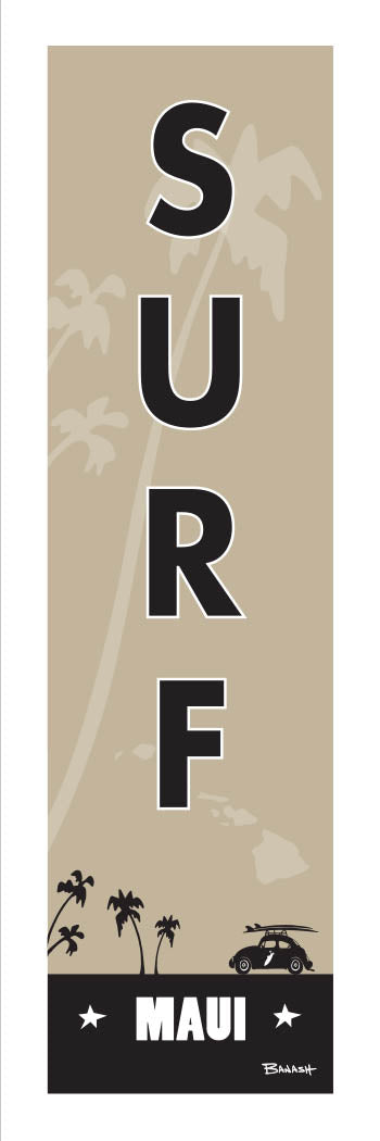 SURF ~ MAUI ~ PALMS ~ 8x24