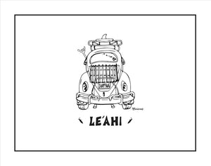 LEAHI ~ SURF BUG TAIL ~ CATCH A LINE ~ 16x20