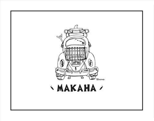 MAKAHA ~ SURF BUG TAIL ~ CATCH A LINE ~ 16x20