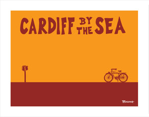 CARDIFF BY THE SEA ~ CATCH A RIDE ~ AUTOCYCLE ~ HWY 1 ~ 16x20