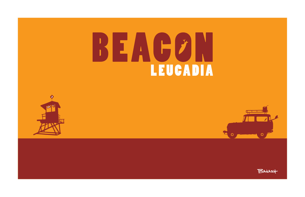BEACON ~ LEUCADIA ~ CATCH A SURF ~ SURF LAND CRUISER II ~ TOWER ~ 12x18