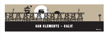 Load image into Gallery viewer, SAN CLEMENTE ~ SURF BUS ~ MOON ~ PIER ~ 8x24