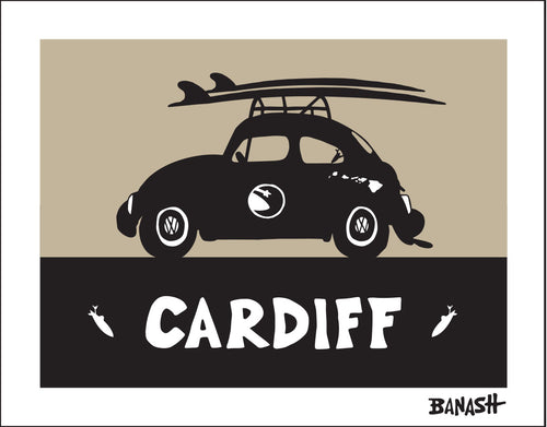 CARDIFF BY THE SEA ~ SURF BUG ~ 16x20