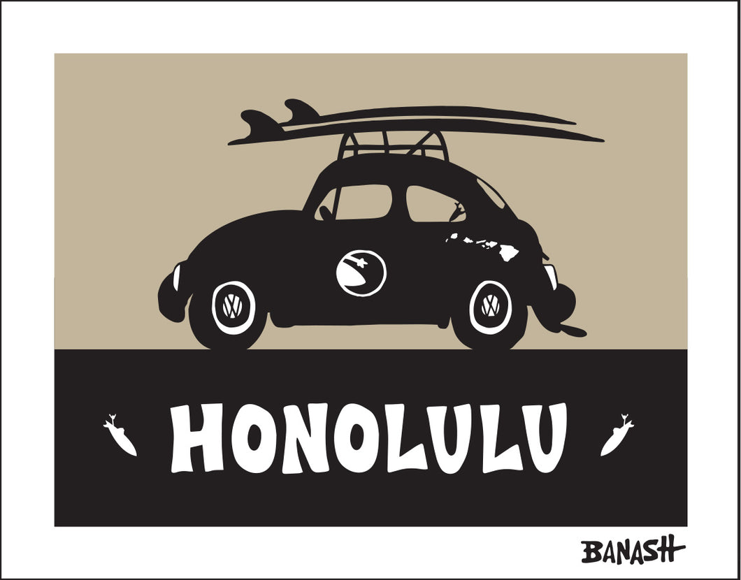 HONOLULU ~ SURF BUG ~ 16x20