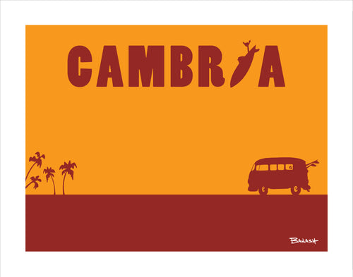 CAMBRIA ~ CATCH A SURF ~ SURF BUS ~ 16x20