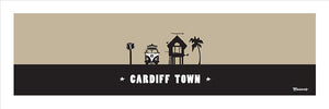 CARDIFF TOWN ~ SURF HUT ~ 8x24