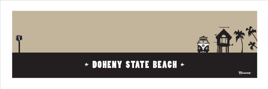 DOHENY STATE BEACH ~ SURF HUT ~ 8x24