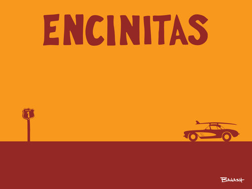 ENCINITAS ~ CATCH A SURF ~ SURF CORVETTE ~ 16x20