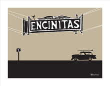 Load image into Gallery viewer, ENCINITAS ~ TOWN SIGN ~ SURF NOMAD ~ 16x20
