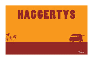 PALOS VERDES ~ HAGGERTYS ~ CATCH A SURF ~ 12x18