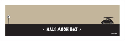HALF MOON BAY ~ SURF BUG ~ HWY 1 ~ 8x24