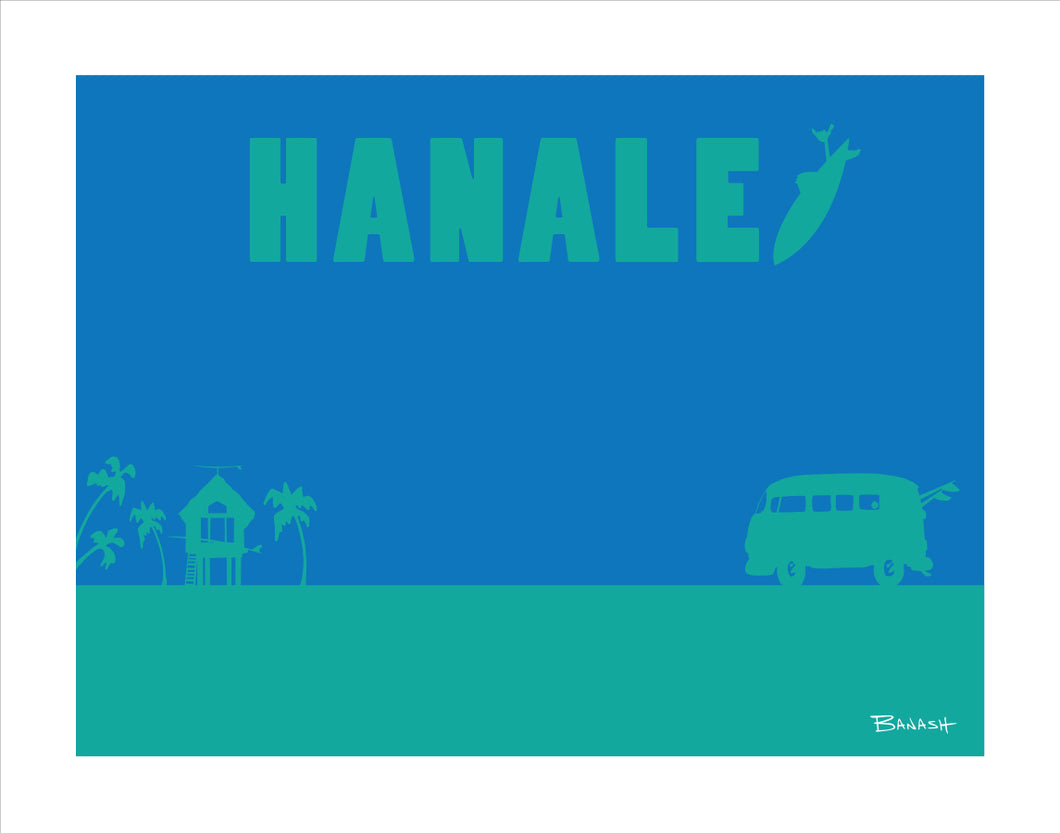 HANALEI ~ SURF HUT ~ 16x20