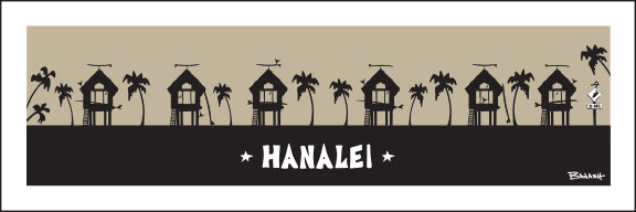 HANALEI ~ SURF HUTS ~ 8x24