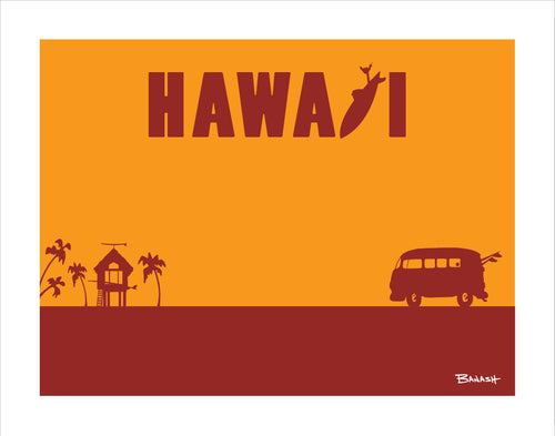 HAWAII ~ SURF BUS ~ SURF HUT ~ CATCH A SURF ~ 16x20