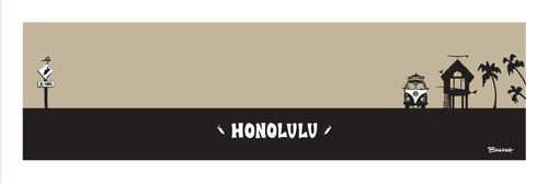 HONOLULU ~ SURF HUT ~ 8x24