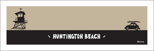 HUNTINGTON BEACH ~ TOWER ~ SURF BUG ~ 8x24