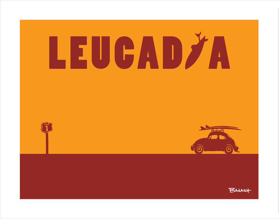 LEUCADIA ~ CATCH A SURF ~ SURF BUG ~ 16x20