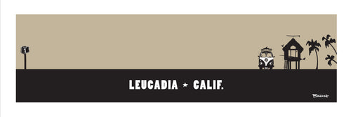 LEUCADIA CALIF ~ SURF HUT ~ 8x24