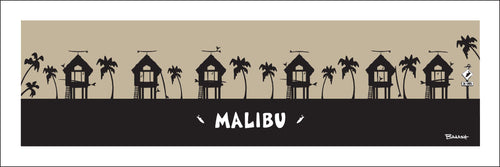MALIBU ~ SURF HUTS ~ 8x24