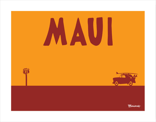 MAUI ~ SURF NOMAD ~ HWY 31 ~ CATCH A SURF ~ 16x20