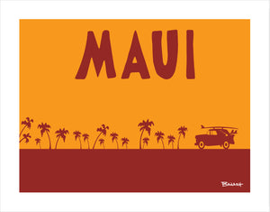 MAUI ~ SURF NOMAD ~ PALMS ~ CATCH A SURF ~ 16x20
