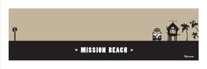MISSION BEACH ~ SURF HUT ~ 8x24