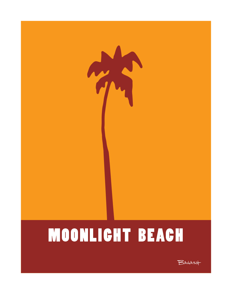MOONLIGHT BEACH ~ ENCINITAS ~ CATCH A SURF ~ SURF PALM ~ 16x20