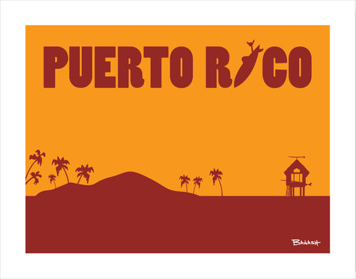 PUERTO RICO ~ CATCH A SURF ~ SURF HUT ~ 16x20