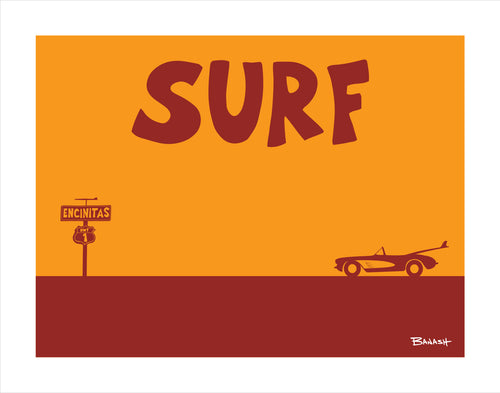 ENCINITAS ~ CATCH A SURF ~ SURF ~ SURF CORVETTE ~ 16x20