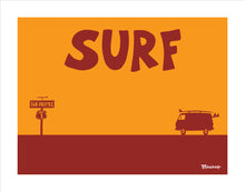 Load image into Gallery viewer, SURF ~ SAN ONOFRE SIGN ~ SURF VAN ~ 16x20