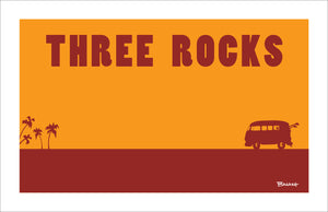 PALOS VERDES ~ THREE ROCKS ~ CATCH A SURF ~ 12x18