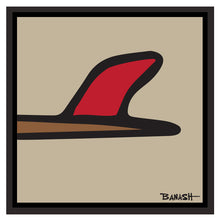 Load image into Gallery viewer, CATCH A TAIL ~ RED FIN ~ DRIFT ~ FLOATED FRAME ~ CANVAS ~ 12x12