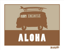 Load image into Gallery viewer, ALOHA ~ CATCH SAND ~ SURF BUS ~ ENCINITAS ~ 16x20