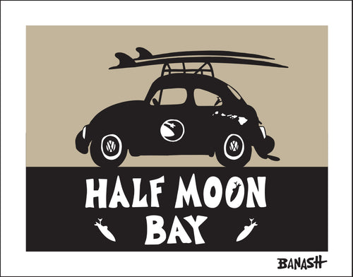 HALF MOON BAY ~ SURF BUG ~ 16x20