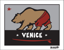 Load image into Gallery viewer, VENICE ~ SURF BEAR ~ 16x20