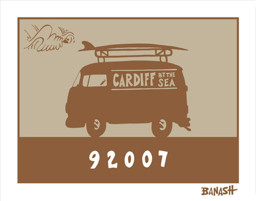 CARDIFF BY THE SEA ~ SURF BUS ~ 92007 ~ 16x20