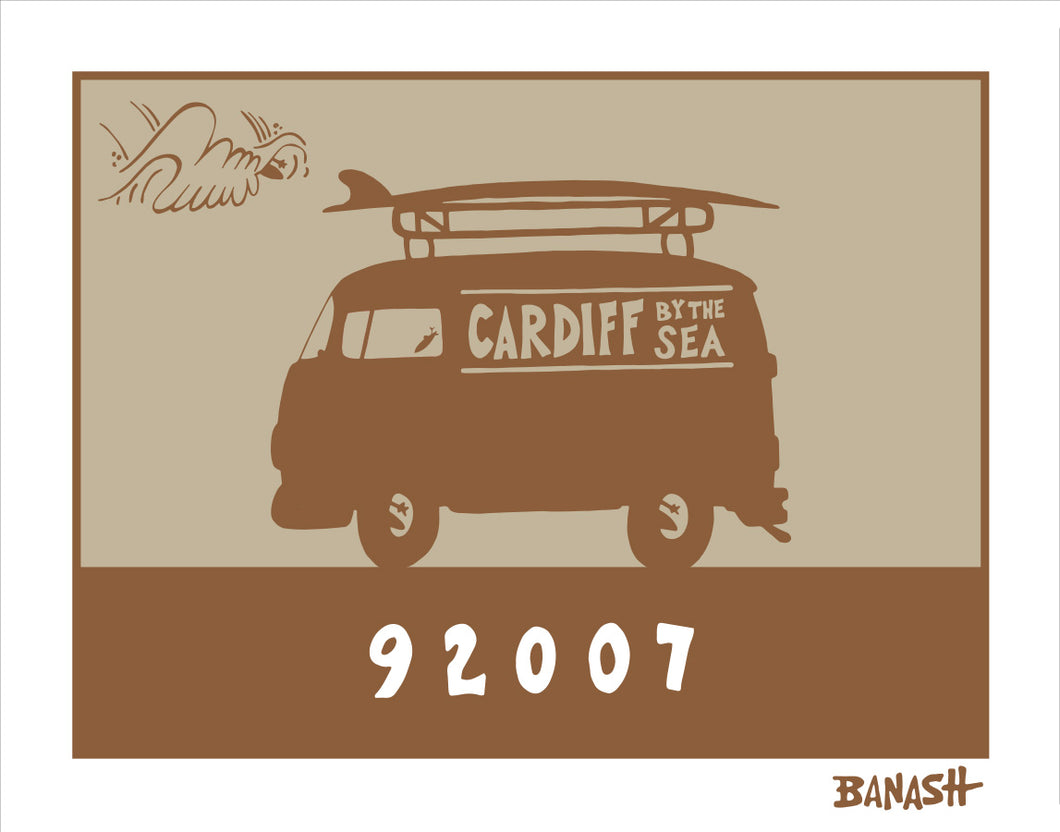 CARDIFF BY THE SEA ~ SURF BUS ~ 92007 ~ 16x20