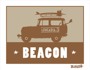 BEACON ~ CATCH SAND ~ SURF LAND CRUISER II ~ LEUCADIA ~ 16x20