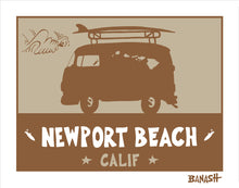 Load image into Gallery viewer, NEWPORT BEACH ~ CATCH SAND ~ SURF BUS ~ 16x20