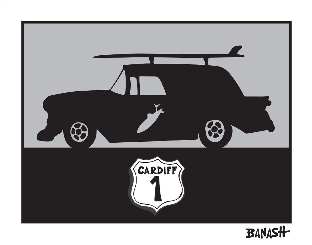 CARDIFF BY THE SEA ~ SURF NOMAD ~ HWY 1 ~ 16x20
