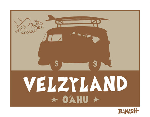 VELZYLAND ~ SURF BUS ~ 16x20