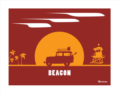 BEACON ~ CATCH SUNDOWN ~ SURF LAND CRUISER II ~ LEUCADIA ~ 16x20