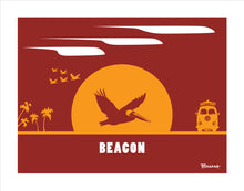 Load image into Gallery viewer, BEACON ~ CATCH SUNDOWN ~ SURF PELICAN ~ LEUCADIA ~ 16x20