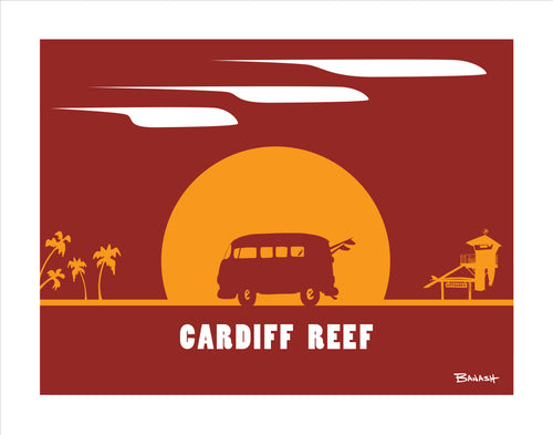 CARDIFF REEF ~ SURF BUS ~ SUNDOWN ~ 16x20