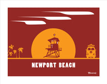 Load image into Gallery viewer, NEWPORT BEACH ~ CATCH SUNDOWN ~ TOWER 1 ~ 16x20