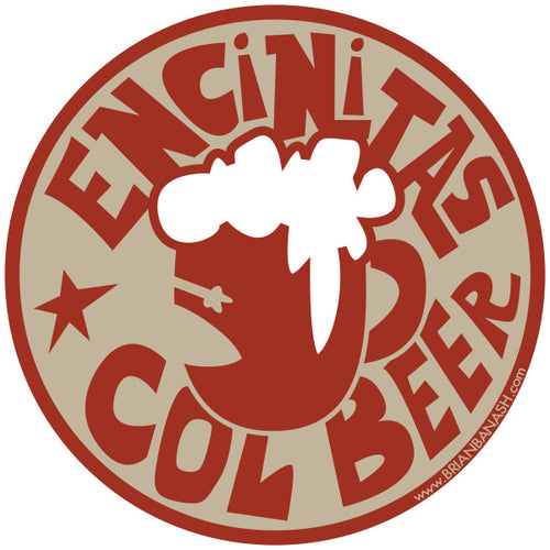 COL BEER ~ MUG ~ ENCINITAS ~ TIKI STYLE ~ STICKERS (15) ~ 3