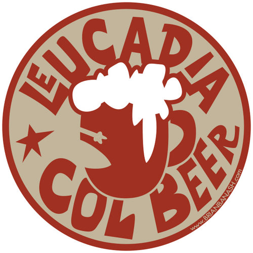 COL BEER ~ MUG ~ LEUCADIA ~ TIKI STYLE ~ STICKERS (15) ~ 3