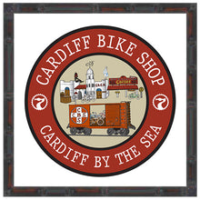 Load image into Gallery viewer, CARDIFF BIKE SHOP ~ CARDIFF BY THE SEA ~ RR DEPOT ~ 12x12