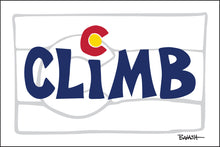 Load image into Gallery viewer, CLIMB ~ COLORADO LOOSE FLAG ~ GHOST ~ 12x18